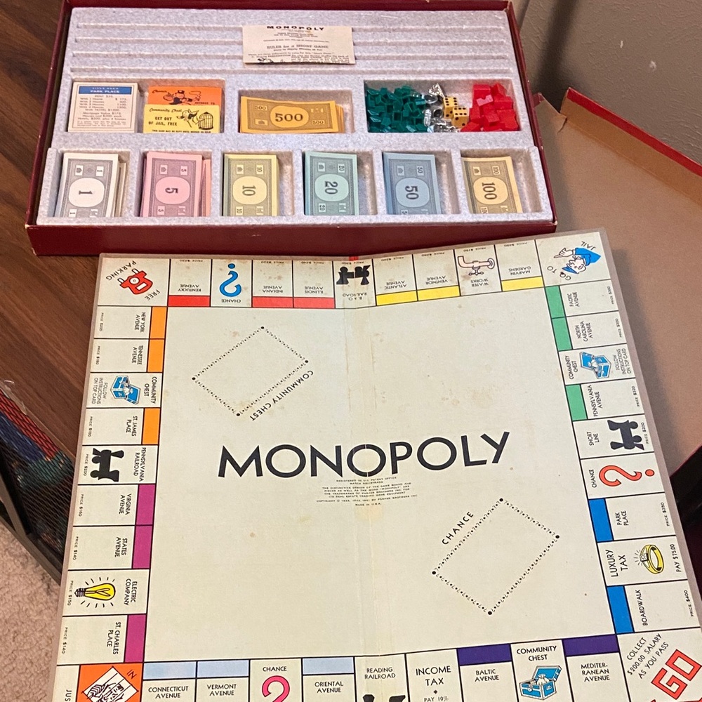 1961 Monopoly Collectors Edition by Parker Brothers Vintage Board Game - Picture 2 of 14